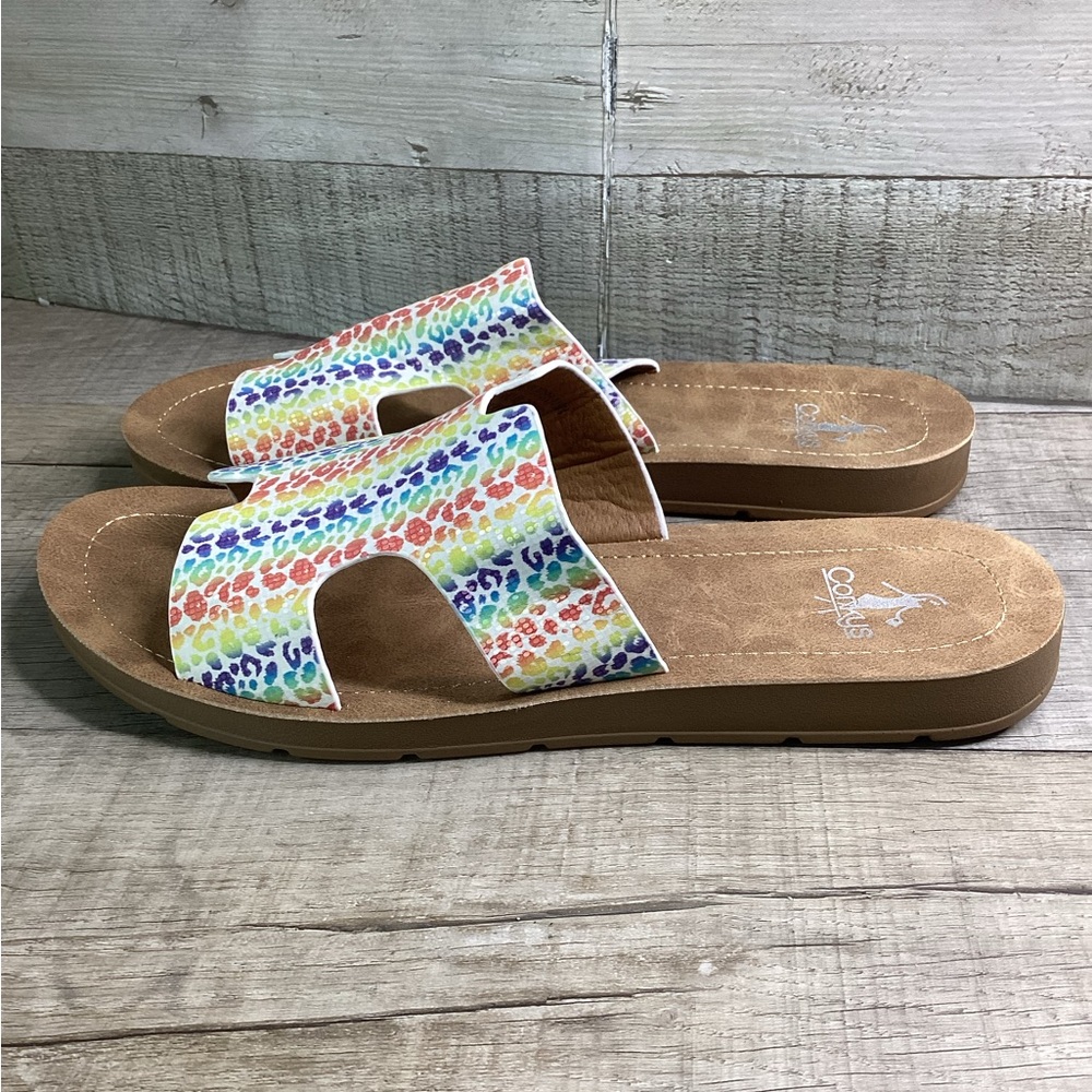 Corky's Rainbow Bogalusa sandals‎ size 10